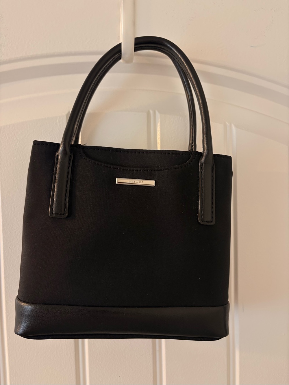 Nine West Black Mini Top-Handle Tote Bag
